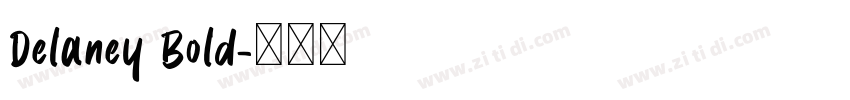 Delaney Bold字体转换